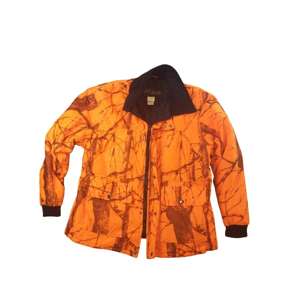WFS Element Gear Mens Blaze Orange Tree Camo Hunting Jacket WK406-91 Medium